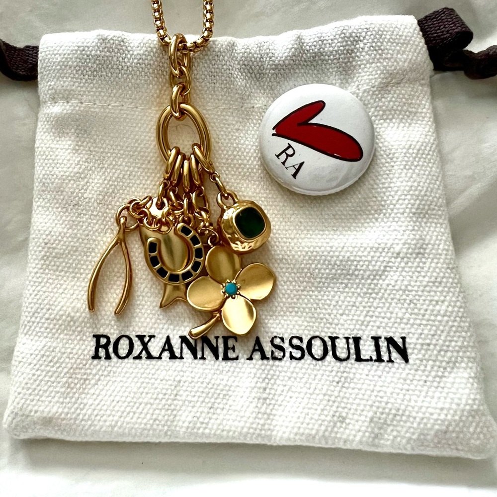 Roxanne Assoulin Gold Charm Necklace